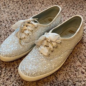 Kate spade sequin tennis shoes